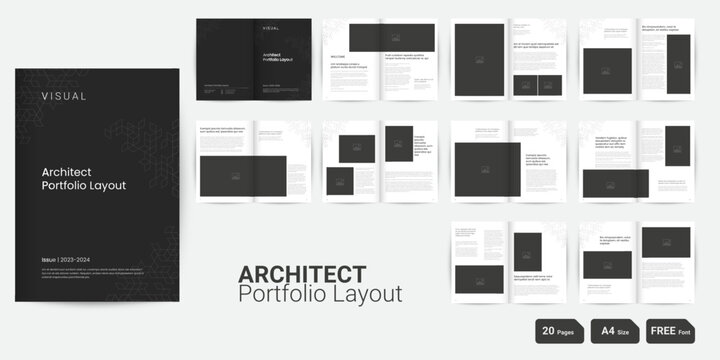 Architect Portfolio Layout Design Portfolio Layout