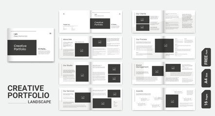 Landscape Creative Portfolio Template Portfolio Layout