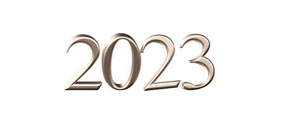 Typography design of 2023 with welcome 2023 concept design.