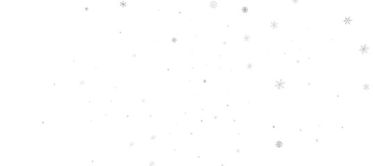 With Realistic Snowflakes Overlay On Light Silver Backdrop. Xmas Holidays