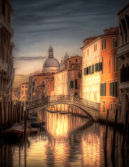 Fototapeta na wymiar Venice Sunset, Italy