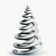 Spiral christmas tree, card, art, design