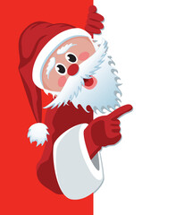 vector christmas illustration of santa claus