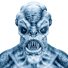 alien warrior portrait