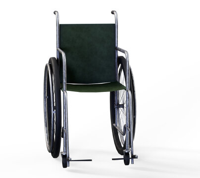 Wheelchair  a 3d render illustration