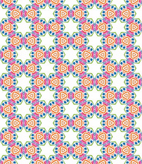 Multi color seamless abstract pattern. Background and backdrop. Multi Colored. Colorful ornamental design. Colored mosaic ornaments. Vector graphic illustration. EPS10.