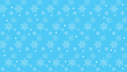 seamless pattern of snow in blue background for christmas event vector EPS10