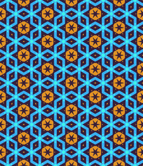 Multi color seamless abstract pattern. Background and backdrop. Multi Colored. Colorful ornamental design. Colored mosaic ornaments. Vector graphic illustration. EPS10.