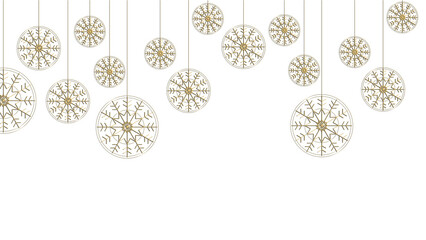 Christmas bubbles with snow crystal allegory, on a neutral background. Create a Christmas background for your ideas, works, graphic illustrations.