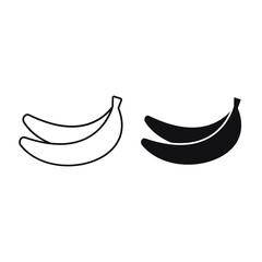 Banana icon for web, computer and mobile app