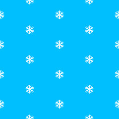 Simple seamless pattern with snowflakes. Vector illustration.