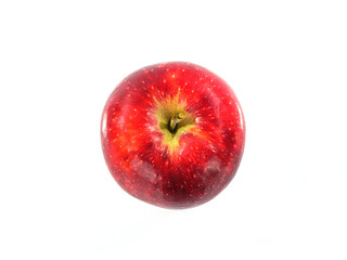 red apple on white background