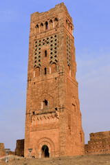 THE CITY OF TLEMCEN IN ALGERIA WITH THE GREAT MOSQUE AND THE RUINS OF MANSOURAH MINARET