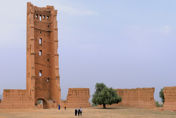 THE CITY OF TLEMCEN IN ALGERIA WITH THE GREAT MOSQUE AND THE RUINS OF MANSOURAH MINARET