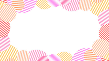 縞模様の水玉のフレーム