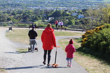 Mother and Daughter Walk