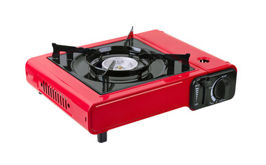 Gas cooker on white background