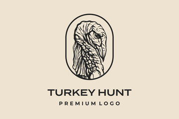 turkey hunting logo