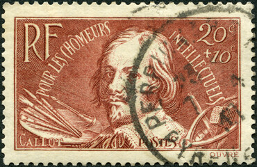 FRANCE - 1936: shows Jacques Callot (1592 - 1635), Portraits, 1936