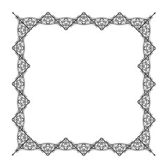 Frame, in the style of an ornament, Vector illustration eps 10, Art.	