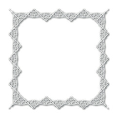 Frame, in the style of an ornament, Vector illustration eps 10, Art.	