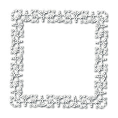 Frame, in the style of an ornament, Vector illustration eps 10, Art.	