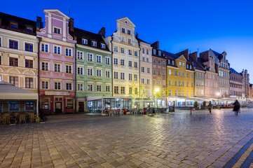 Fototapeta premium Wroclaw Market Square, Poland. 