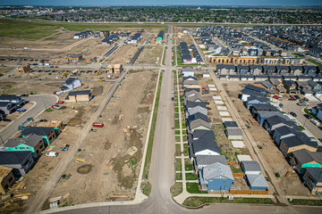 Arial of Saskatoon's newest neighborhood Brighton