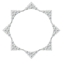 Frame, in the style of an ornament, Vector illustration eps 10, Art.	