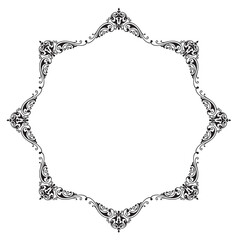 Frame, in the style of an ornament, Vector illustration eps 10, Art.	