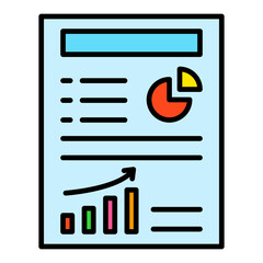 Seo Report Filled Line Icon