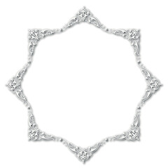 Frame, in the style of an ornament, Vector illustration eps 10, Art.	