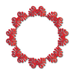 Frame, in the style of an ornament, Vector illustration eps 10, Art.	