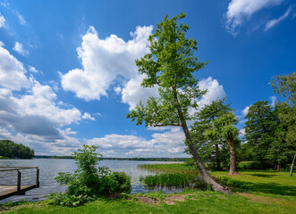 Die Ludwig-Lesser-Promenade am Ufer des Scharmützelsee in Bad Saarow