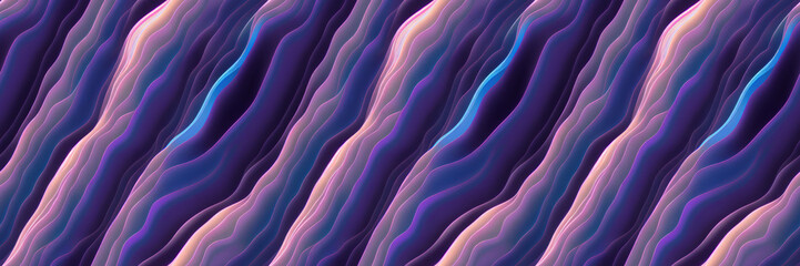 abstract background with waves as seamless panorama pattern wallpaper header