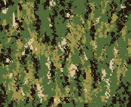 Navy military and army camouflage USA. Seamless pattern.