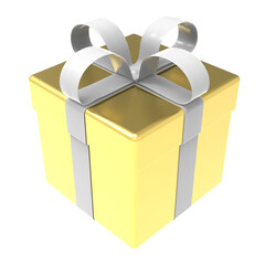 3d illustration of a gift box with bow