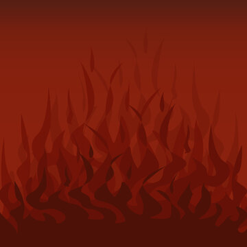 Flame dark red background. Flaming fire pattern. Colorful vector illustration on a white background.