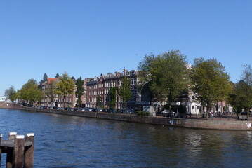 Fototapeta na wymiar Amsterdam, September 2020: Visit the beautiful city of Amsterdam in the Netherlands