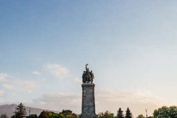 Monument of the Soviet Army in the city of Sofia, Bulgaria