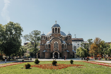 Fototapeta na wymiar Church of Sveti Sedmochislenitsi in Sofia Bulgaria