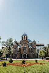 Fototapeta na wymiar Church of Sveti Sedmochislenitsi in Sofia Bulgaria