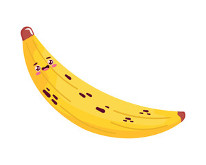 fresh banana fruit kawaii
