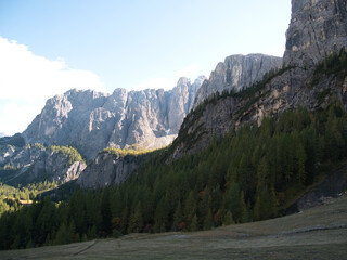 Panoramic views in the area of Corvara, South Tyrol, Dolomites, Italy