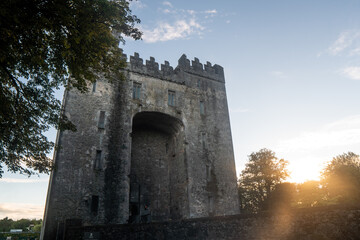 The historical Bunratty Castle at County Clare, Ireland