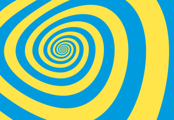 Artistic spiral shape. Vector drawing