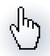 Hand cursor Vector drawing icon