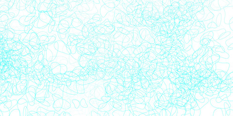 Fototapeta premium Light green vector background with random forms.