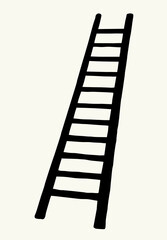 Vector drawing of high ladder