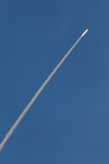 Launch of a military anti-aircraft missile.